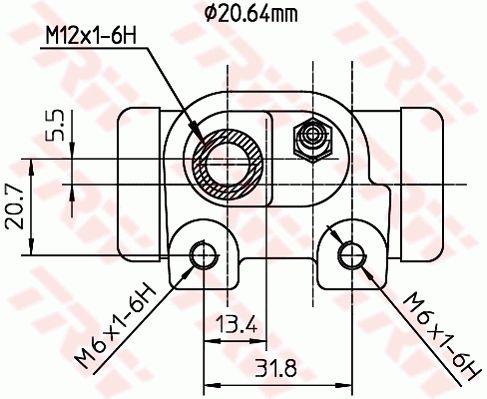 TRW BWF127 Wheel Brake Cylinder BWF127: Buy near me at 2407.PL in Poland at an Affordable price!