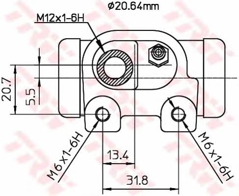 TRW BWF129 Wheel Brake Cylinder BWF129: Buy near me in Poland at 2407.PL - Good price!