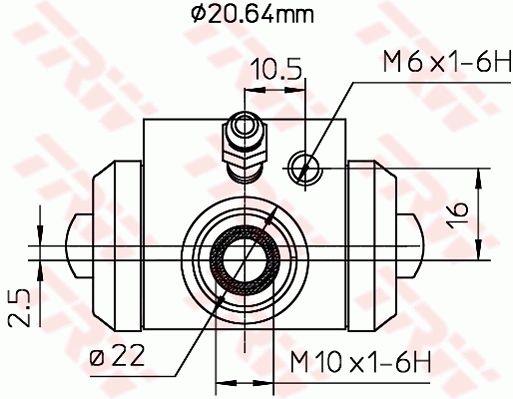 TRW BWF145A Wheel Brake Cylinder BWF145A: Buy near me at 2407.PL in Poland at an Affordable price!