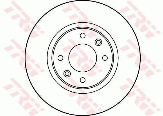 TRW DF2796 Front brake disc ventilated DF2796: Buy near me in Poland at 2407.PL - Good price!