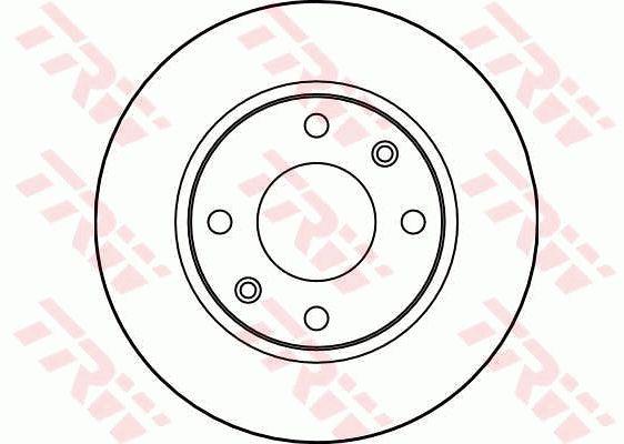 TRW DF2815 Unventilated front brake disc DF2815: Buy near me at 2407.PL in Poland at an Affordable price!