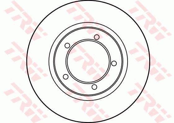 TRW DF3111 Unventilated front brake disc DF3111: Buy near me in Poland at 2407.PL - Good price!