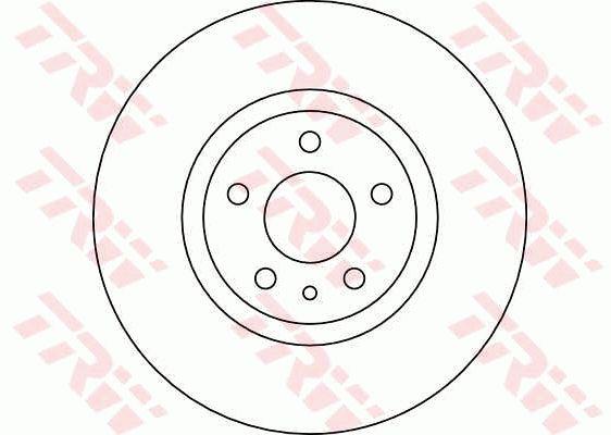 TRW DF4025 Unventilated front brake disc DF4025: Buy near me in Poland at 2407.PL - Good price!