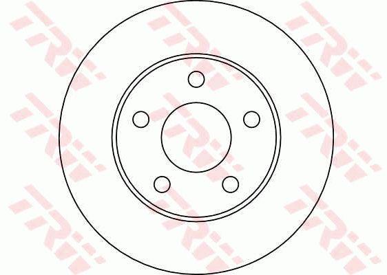 TRW DF4041 Front brake disc ventilated DF4041: Buy near me in Poland at 2407.PL - Good price!