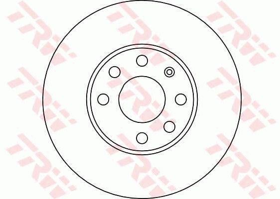 TRW DF4043 Unventilated front brake disc DF4043: Buy near me in Poland at 2407.PL - Good price!