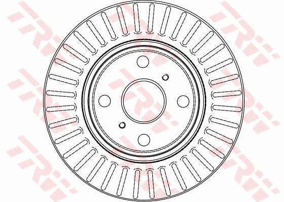 TRW DF4058 Front brake disc ventilated DF4058: Buy near me in Poland at 2407.PL - Good price!