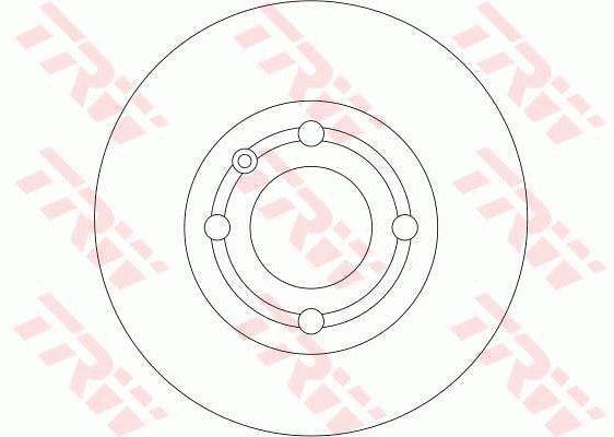 TRW DF4062 Тормозной диск задний невентилируемый DF4062: Отличная цена - Купить в Польше на 2407.PL!
