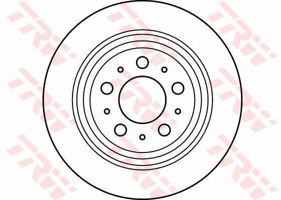 Bremsscheibe hinten, unbelüftet TRW DF4066
