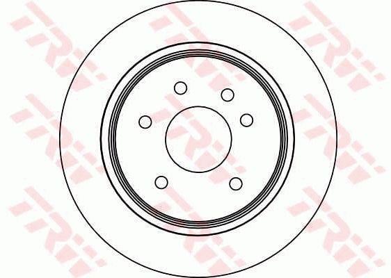 TRW DF4094 Rear ventilated brake disc DF4094: Buy near me in Poland at 2407.PL - Good price!