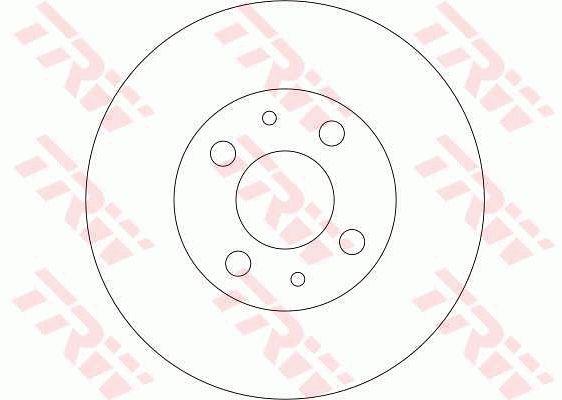 TRW DF4107 Front brake disc ventilated DF4107: Buy near me at 2407.PL in Poland at an Affordable price!