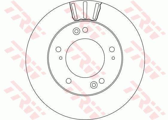 TRW DF4172 Front brake disc ventilated DF4172: Buy near me in Poland at 2407.PL - Good price!