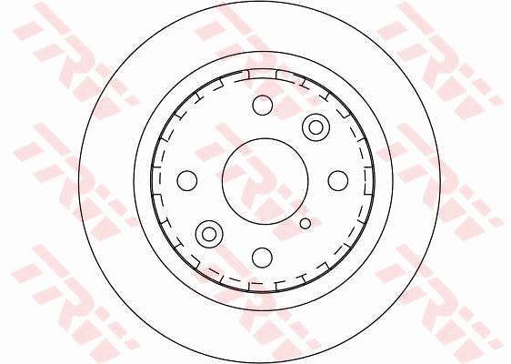 TRW DF4173 Front brake disc ventilated DF4173: Buy near me in Poland at 2407.PL - Good price!