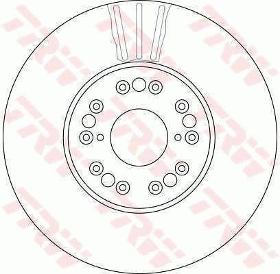 TRW Тормозной диск передний вентилируемый – цена 191 PLN