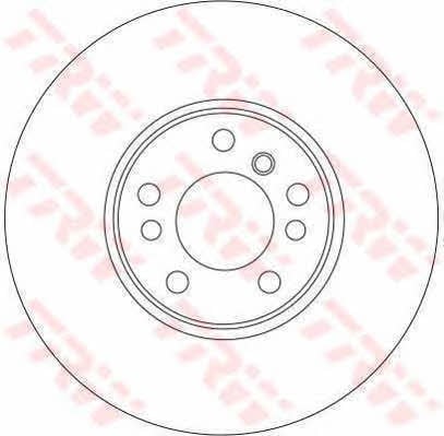 TRW DF4187 Front brake disc ventilated DF4187: Buy near me in Poland at 2407.PL - Good price!