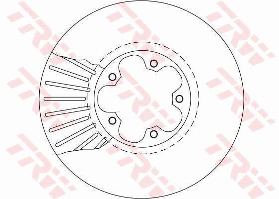 TRW DF4216 Front brake disc ventilated DF4216: Buy near me in Poland at 2407.PL - Good price!