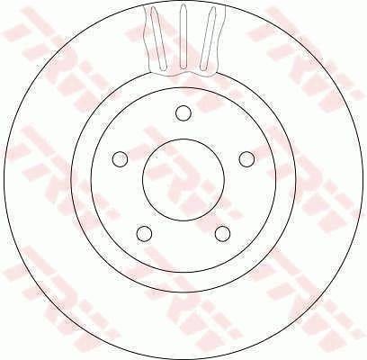 TRW DF4219S Front brake disc ventilated DF4219S: Buy near me in Poland at 2407.PL - Good price!