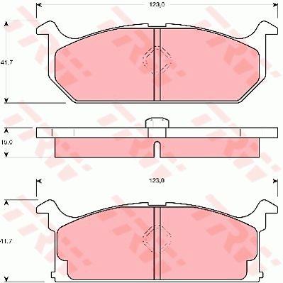 TRW GDB382 Тормозные колодки дисковые TRW COTEC, комплект GDB382: Отличная цена - Купить в Польше на 2407.PL!