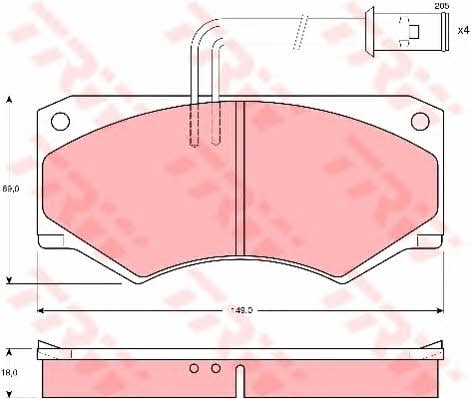 TRW GDB390 TRW COTEC Scheibenbremsbeläge, Satz GDB390: Kaufen Sie zu einem guten Preis in Polen bei 2407.PL!