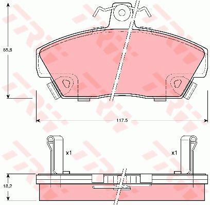 TRW GDB497 Тормозные колодки дисковые TRW COTEC, комплект GDB497: Купить в Польше - Отличная цена на 2407.PL!