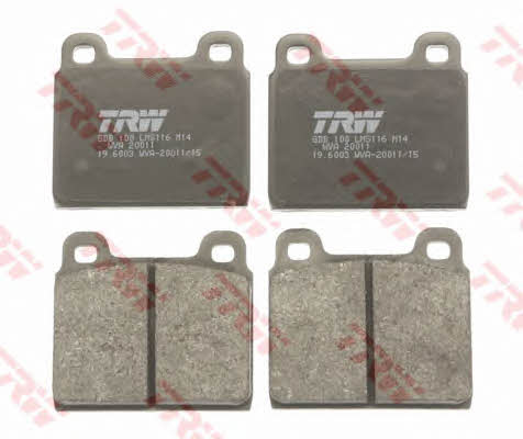 TRW GDB100 TRW COTEC disc brake pads, set GDB100: Buy near me in Poland at 2407.PL - Good price!