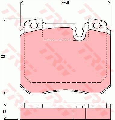 TRW GDB1161 TRW COTEC Scheibenbremsbeläge, Satz GDB1161: Bestellen Sie in Polen zu einem guten Preis bei 2407.PL!