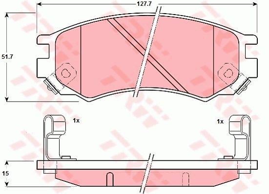 TRW GDB1175 Тормозные колодки дисковые TRW COTEC, комплект GDB1175: Отличная цена - Купить в Польше на 2407.PL!