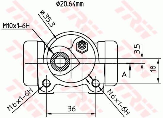 TRW BWF162 Wheel Brake Cylinder BWF162: Buy near me in Poland at 2407.PL - Good price!