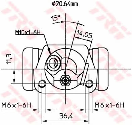 TRW BWF191 Wheel Brake Cylinder BWF191: Buy near me in Poland at 2407.PL - Good price!