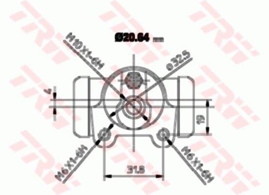 TRW BWF252 Wheel Brake Cylinder BWF252: Buy near me in Poland at 2407.PL - Good price!