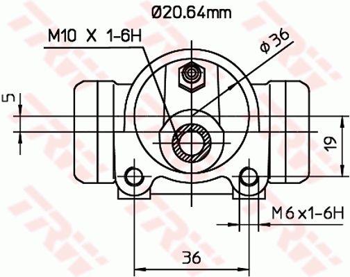 TRW BWF254 Radbremszylinder BWF254: Kaufen Sie zu einem guten Preis in Polen bei 2407.PL!