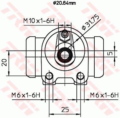 TRW BWF286 Cylinder hamulcowy, kołowy BWF286: Dobra cena w Polsce na 2407.PL - Kup Teraz!