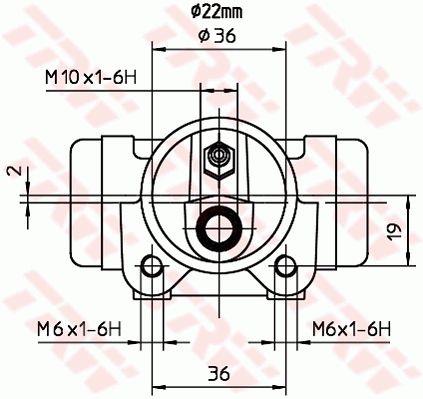 TRW BWH107 Wheel Brake Cylinder BWH107: Buy near me at 2407.PL in Poland at an Affordable price!