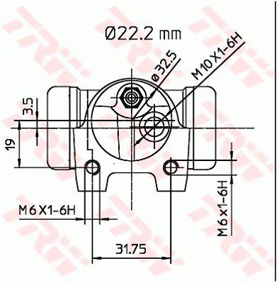 TRW BWH134 Wheel Brake Cylinder BWH134: Buy near me at 2407.PL in Poland at an Affordable price!