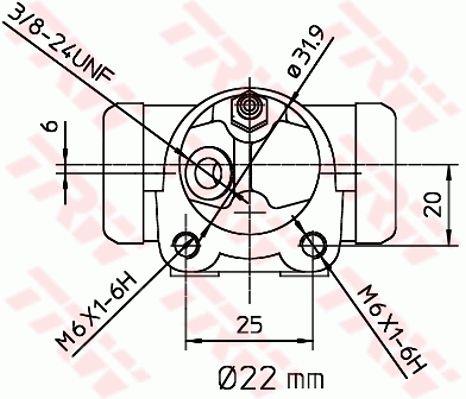TRW BWH151 Wheel Brake Cylinder BWH151: Buy near me at 2407.PL in Poland at an Affordable price!