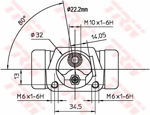 TRW BWH231 Wheel Brake Cylinder BWH231: Buy near me in Poland at 2407.PL - Good price!