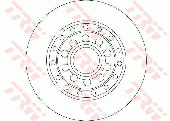 TRW DF4269 Rear ventilated brake disc DF4269: Buy near me in Poland at 2407.PL - Good price!