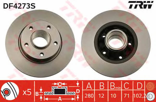 Купить TRW DF4273S – отличная цена на 2407.PL!