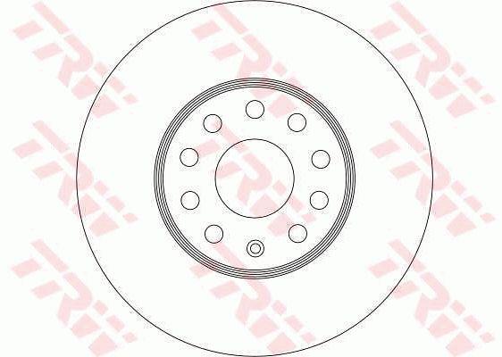TRW Front brake disc ventilated – price 148 PLN