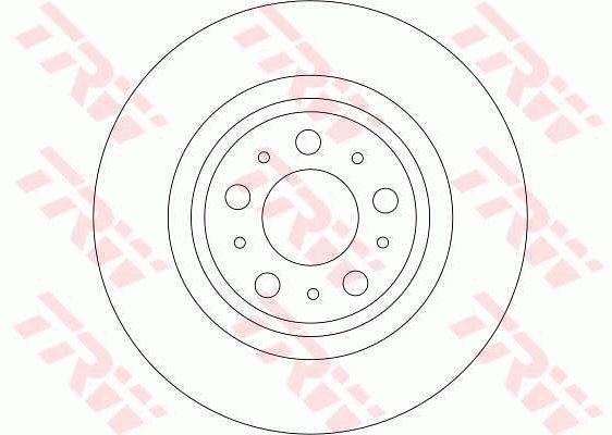 TRW DF4338 Rear ventilated brake disc DF4338: Buy near me in Poland at 2407.PL - Good price!
