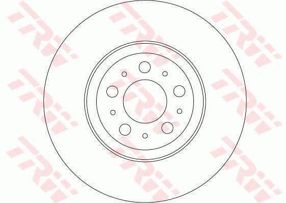 TRW DF4339 Front brake disc ventilated DF4339: Buy near me at 2407.PL in Poland at an Affordable price!