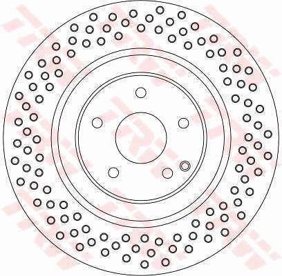 TRW DF4341S Front brake disc ventilated DF4341S: Buy near me in Poland at 2407.PL - Good price!