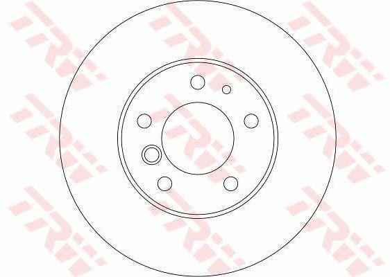 TRW DF4348 Front brake disc ventilated DF4348: Buy near me in Poland at 2407.PL - Good price!