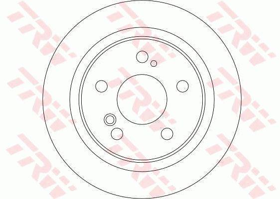 TRW DF4355 Rear ventilated brake disc DF4355: Buy near me in Poland at 2407.PL - Good price!