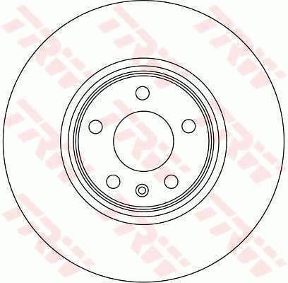 TRW DF4358S Front brake disc ventilated DF4358S: Buy near me in Poland at 2407.PL - Good price!