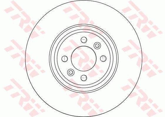 TRW DF4371 Front brake disc ventilated DF4371: Buy near me in Poland at 2407.PL - Good price!