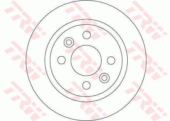 TRW DF4382 Unventilated front brake disc DF4382: Buy near me in Poland at 2407.PL - Good price!