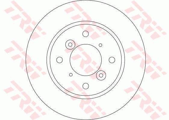 TRW DF4435 Front brake disc ventilated DF4435: Buy near me in Poland at 2407.PL - Good price!