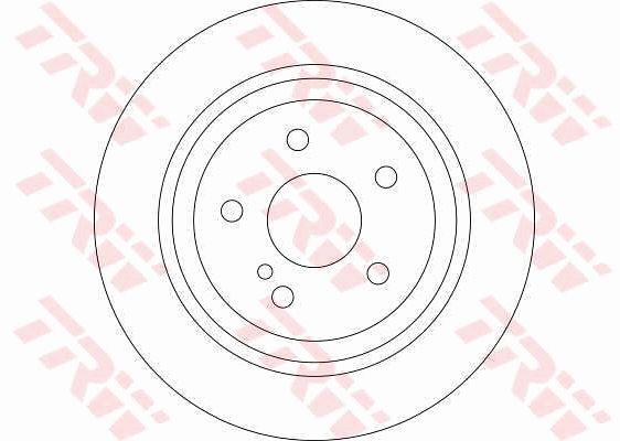 TRW DF4437 Rear ventilated brake disc DF4437: Buy near me in Poland at 2407.PL - Good price!