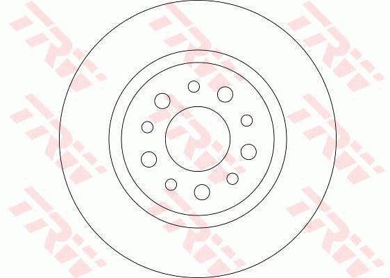 TRW DF4440 Тормозной диск задний невентилируемый DF4440: Отличная цена - Купить в Польше на 2407.PL!