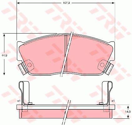 TRW GDB750 TRW COTEC Scheibenbremsbeläge, Satz GDB750: Kaufen Sie zu einem guten Preis in Polen bei 2407.PL!